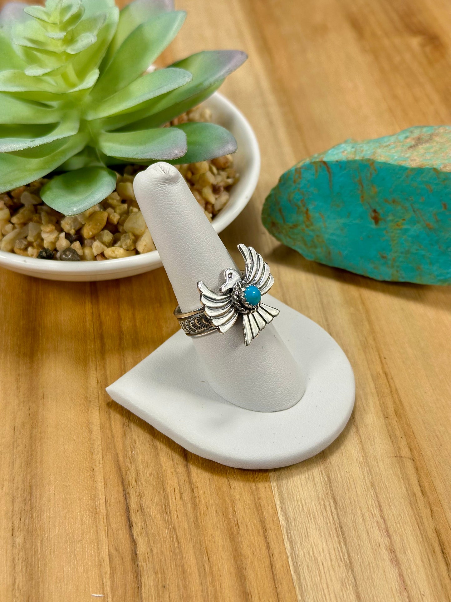 Sterling Silver Thunder Bird Ring