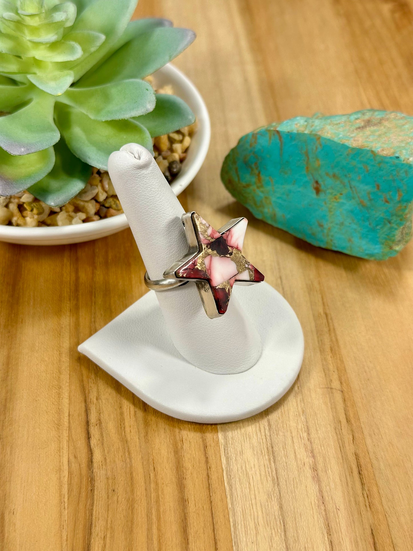 Dahlia Rose Star Sterling Silver Ring