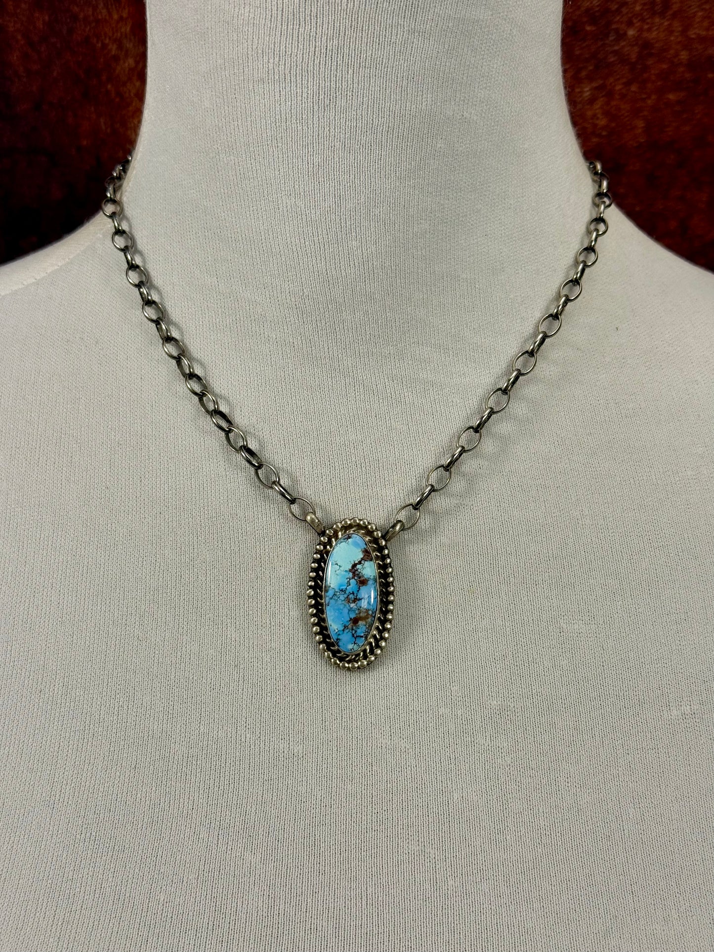 Golden Hills Single Stone Sterling Necklace