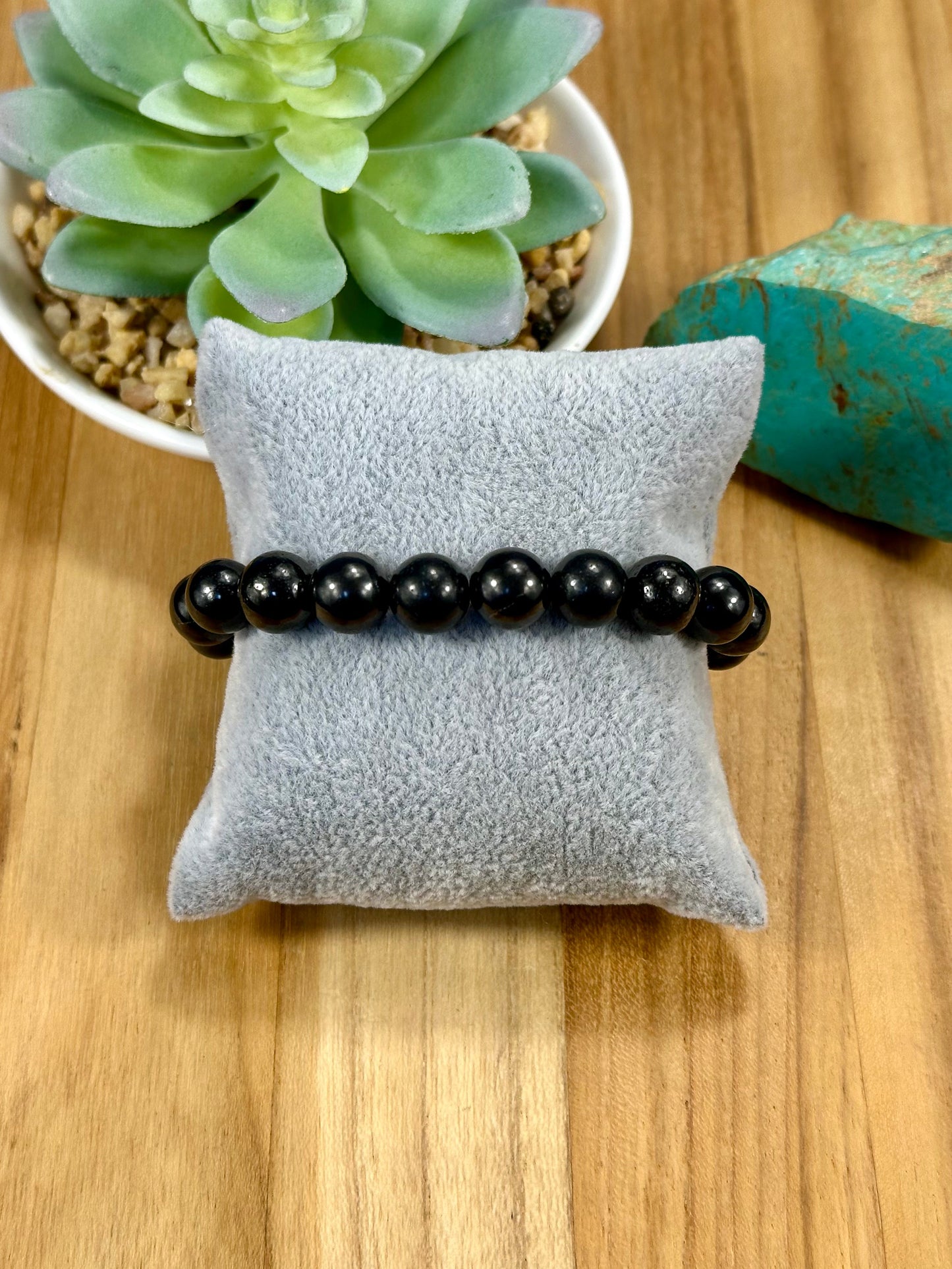 Hematite Pearl Stretch Bracelet