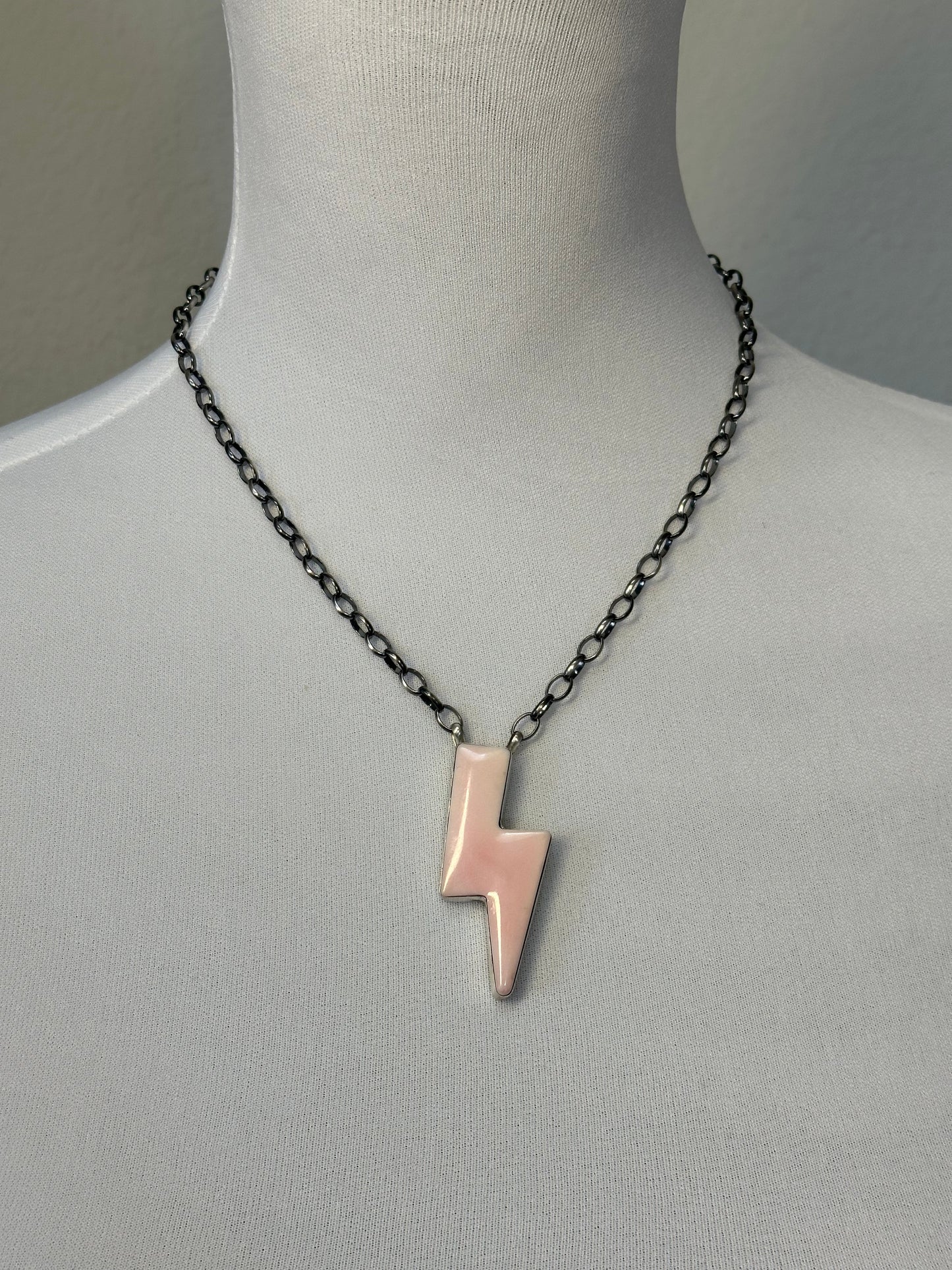 Pink Lightning Necklace