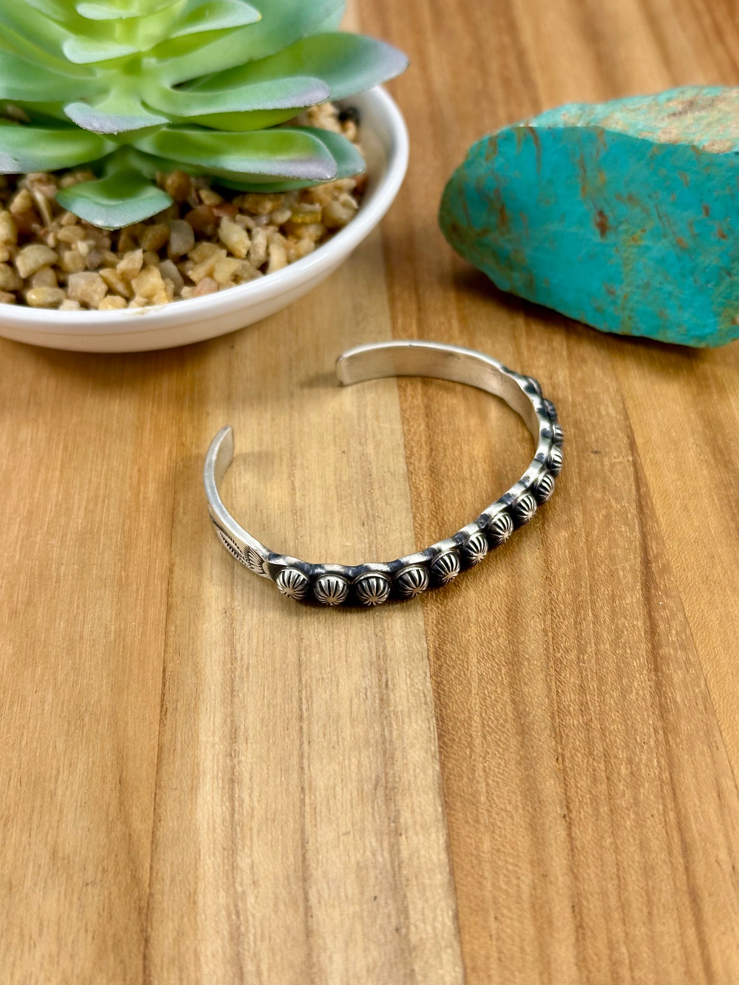 Cigar Band Sterling Bracelet