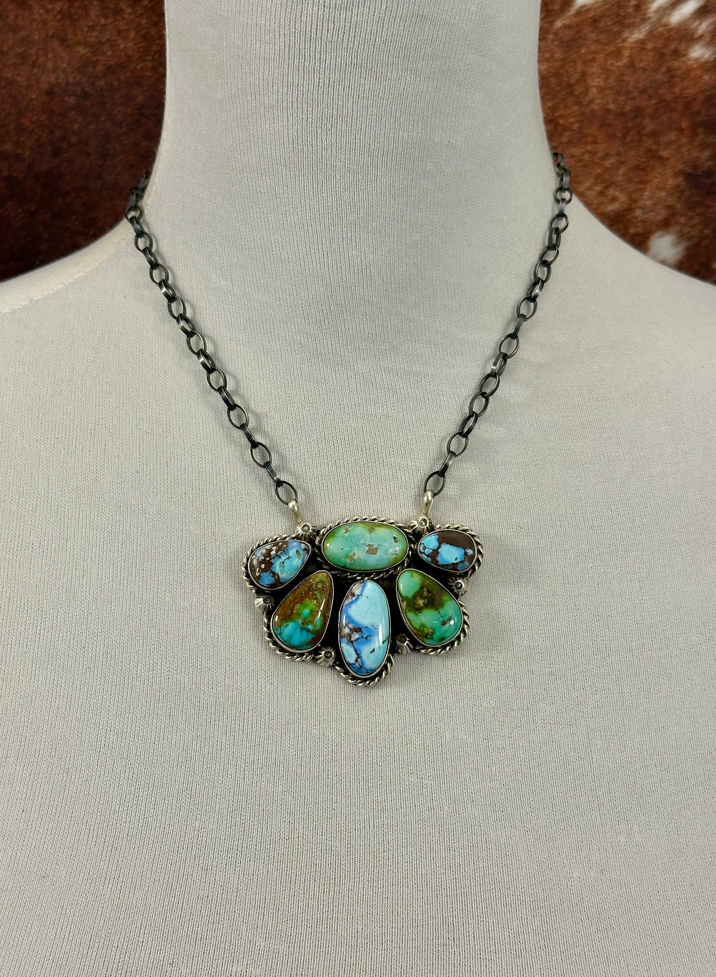 Sonoran & Golden Hills Cluster Necklace