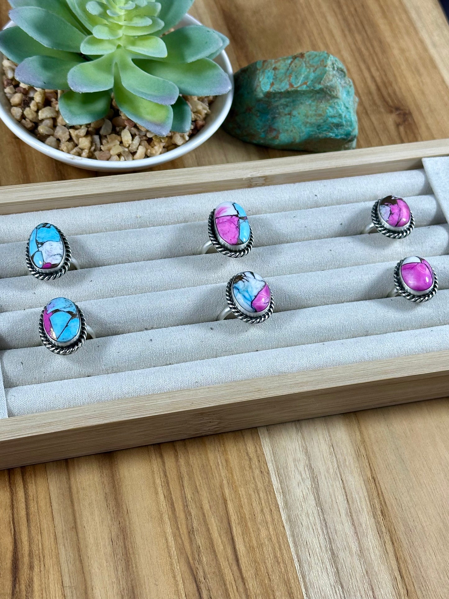 Adjustable Cotton Candy Rings