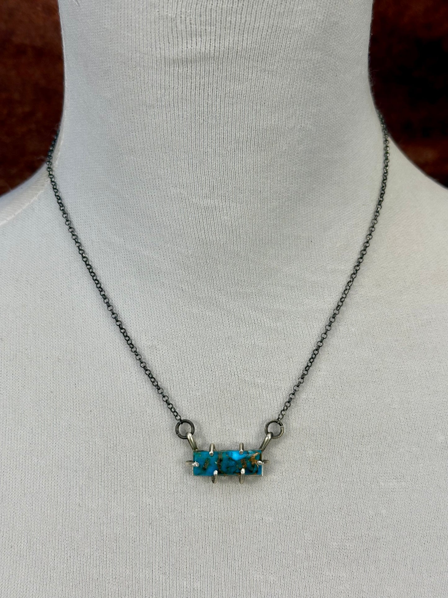 Dahlia Sterling Waterproof Bar Necklace