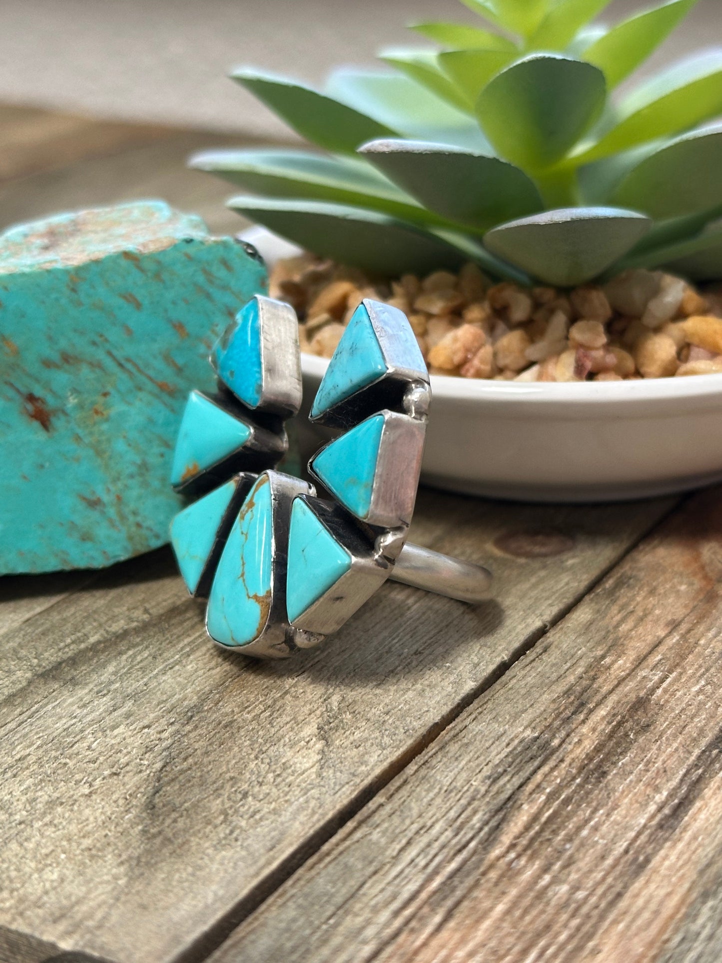 Kingman Turquoise Naja Ring