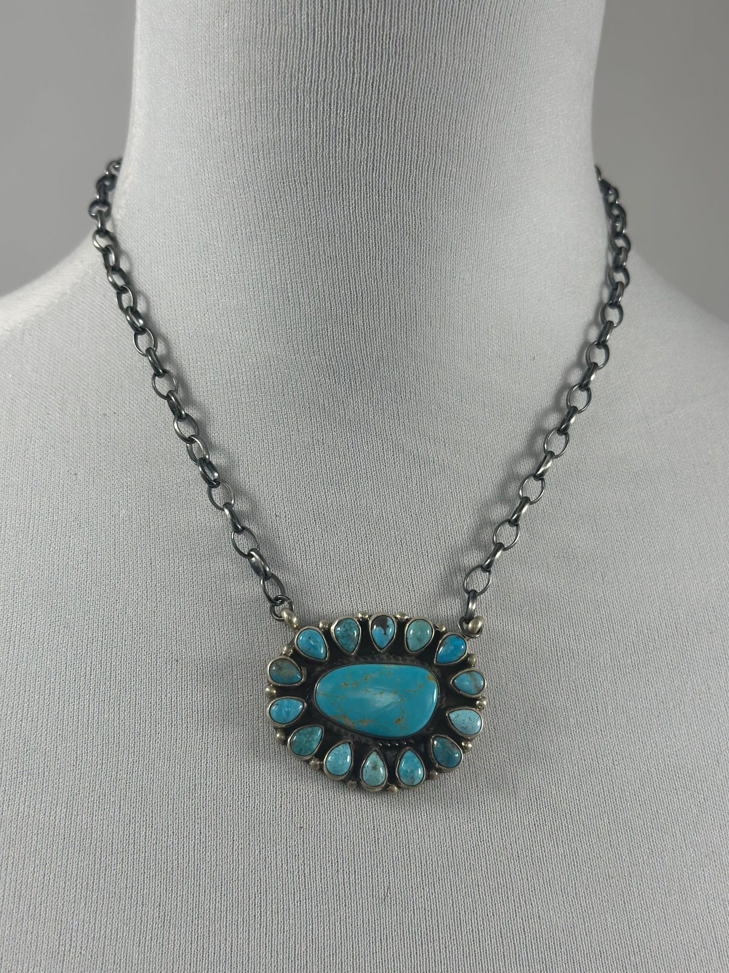 Kingman Cluster Necklace