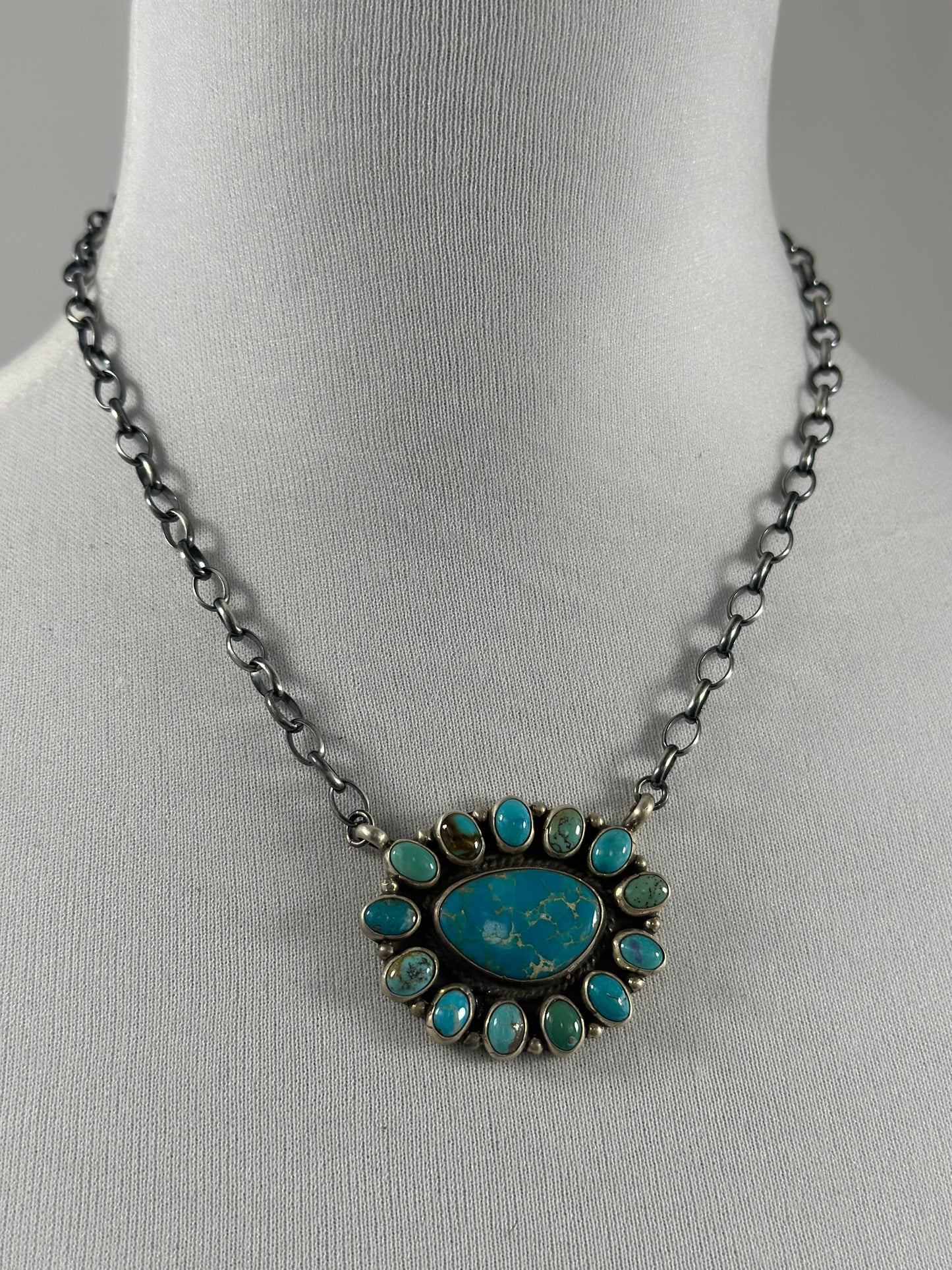 Kingman Cluster Necklace
