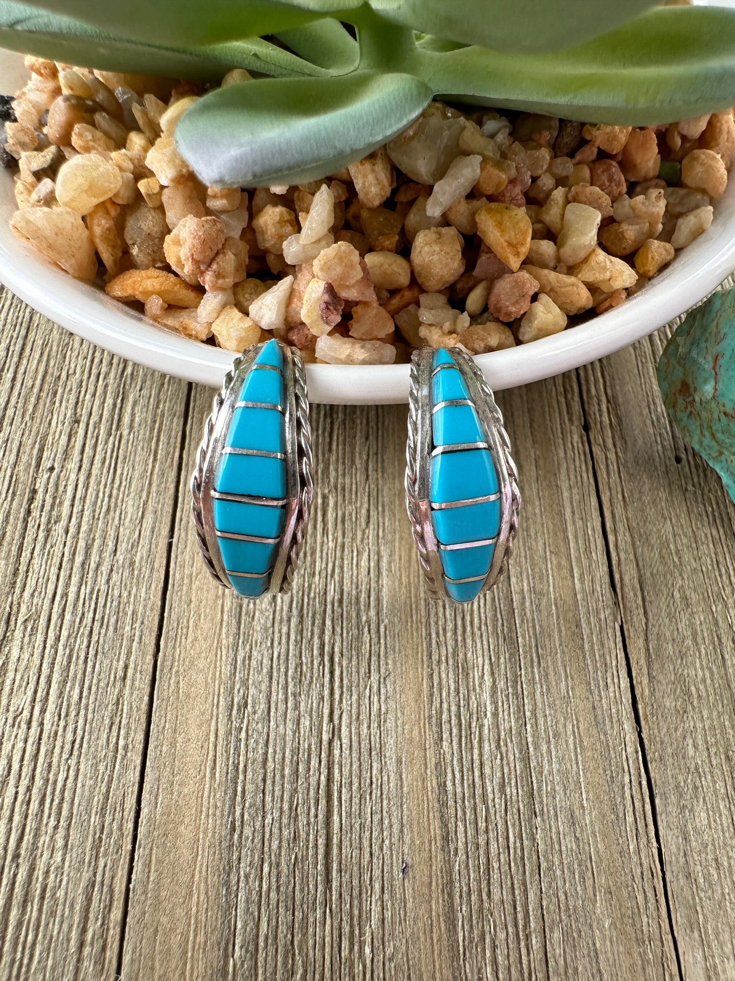 Zuni Hoop Earrings