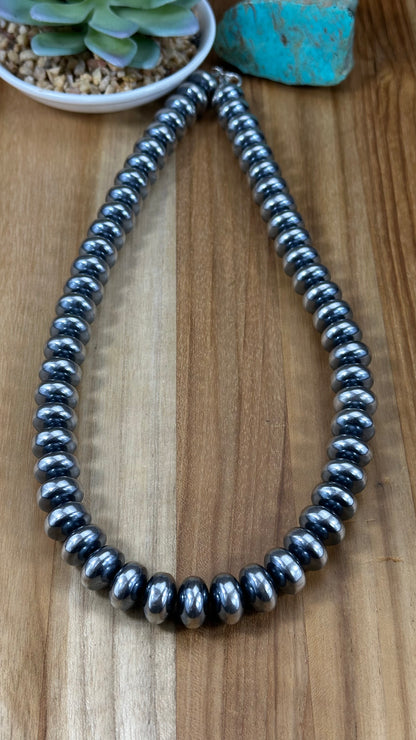 24" 16MM Rondelle Sterling Pearls