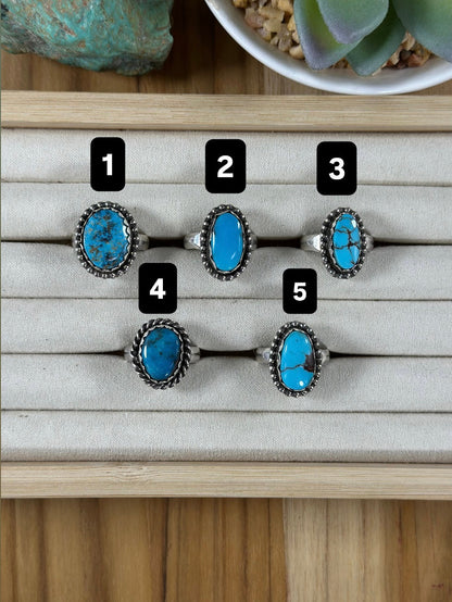 Kingman Turquoise Rings