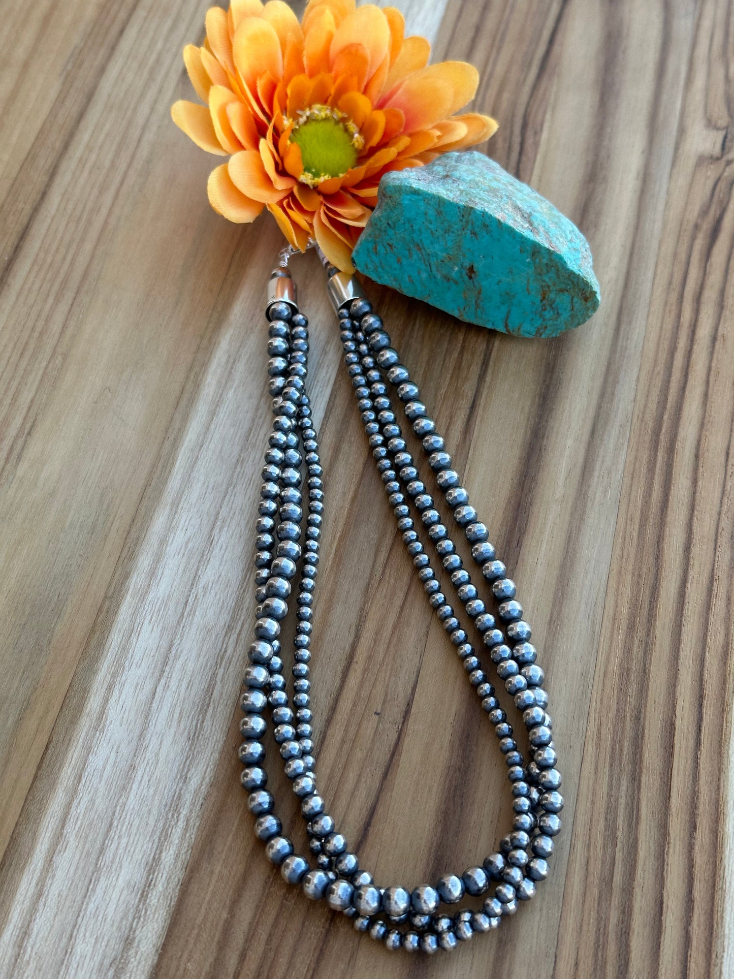 3 Strand Sterling Pearls