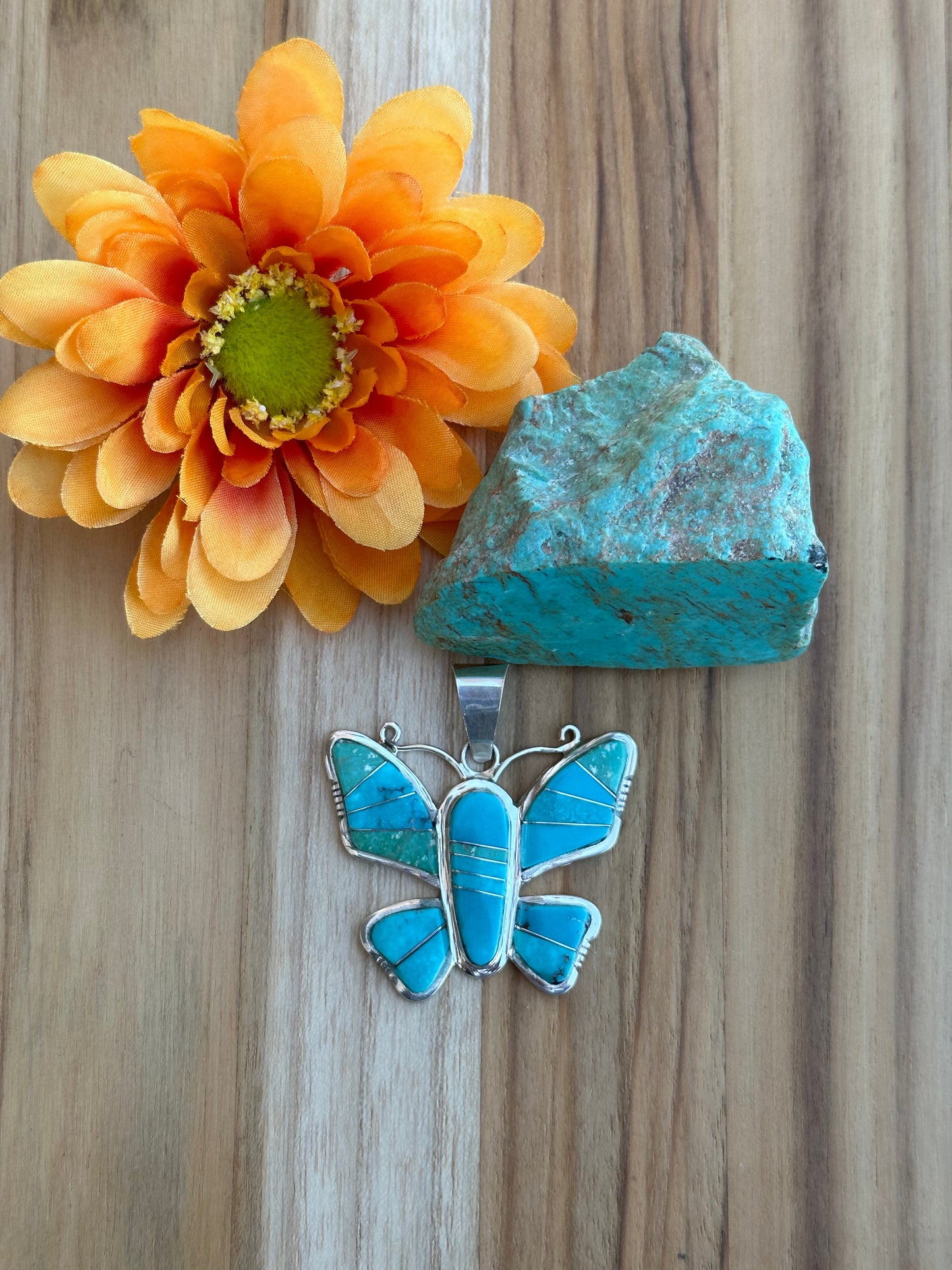 Turquoise Butterfly Pendant