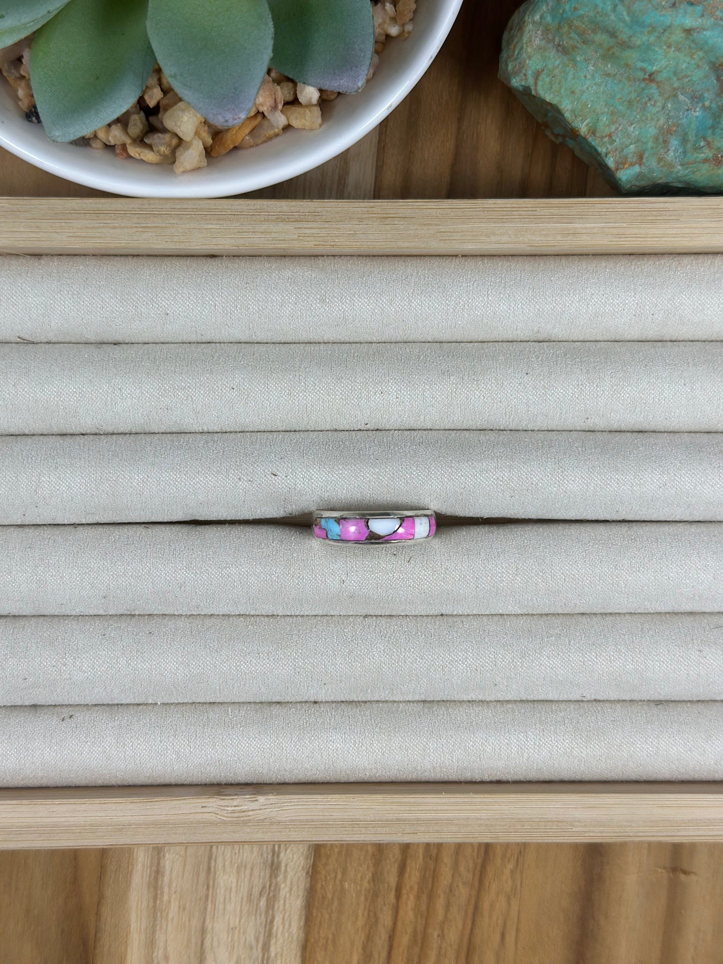 Signet Cotton Candy Inlay Rings