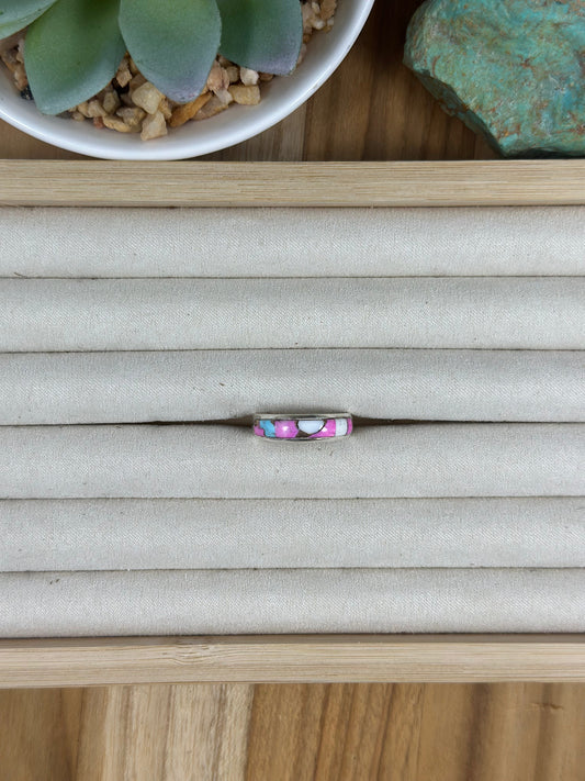 Signet Cotton Candy Inlay Rings