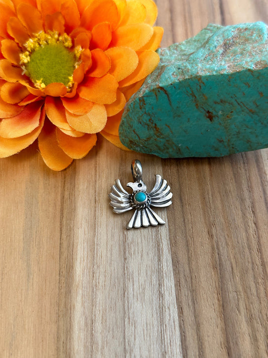 Turquoise Thunderbird Pendant