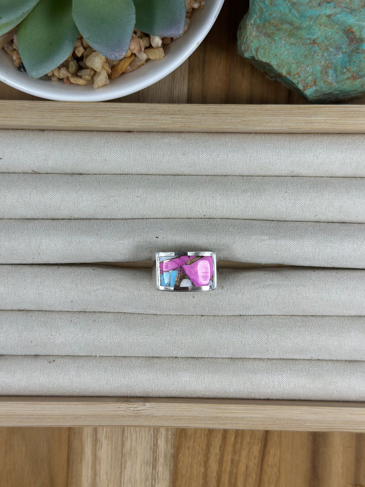 Signet Cotton Candy Inlay Rings