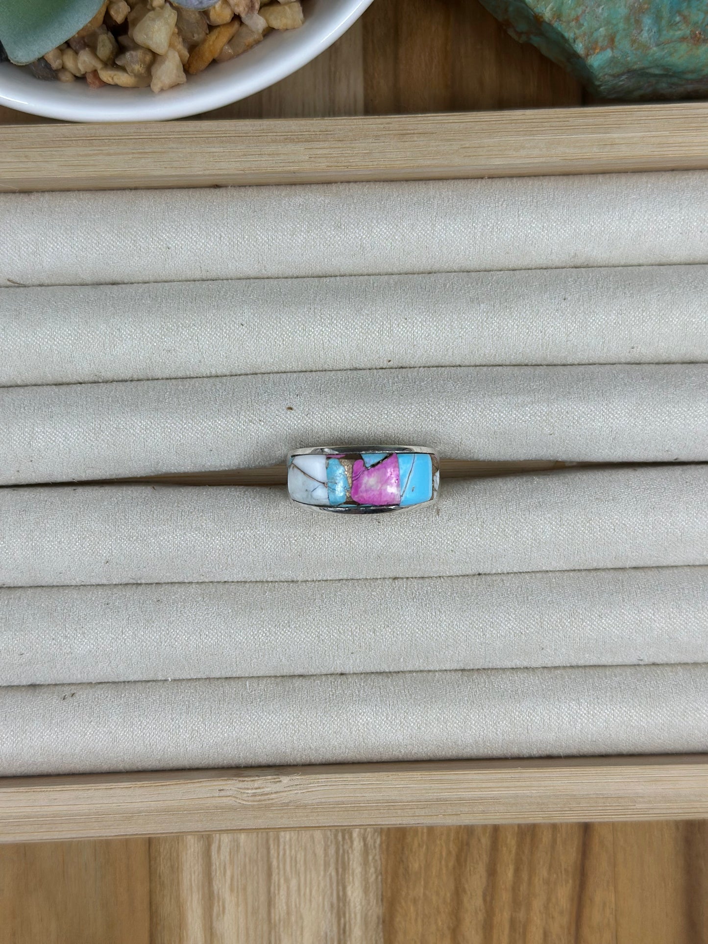 Signet Cotton Candy Inlay Rings