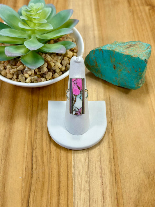 Cotton Candy Bar Sterling Silver Ring