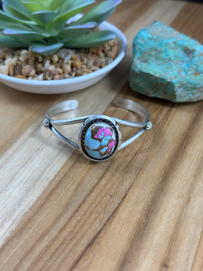 Single Stone Cotton Candy Cuff