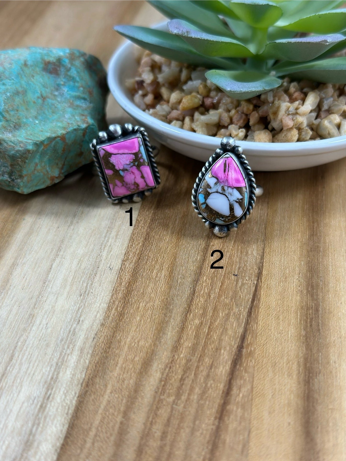Cotton Candy Adjustable Rings