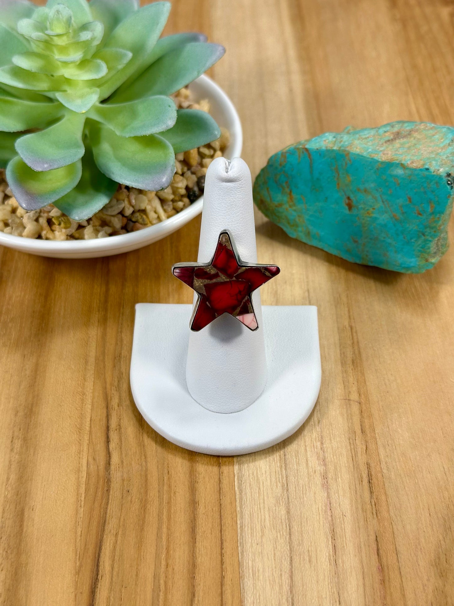 Dahlia Rose Star Sterling Silver Ring