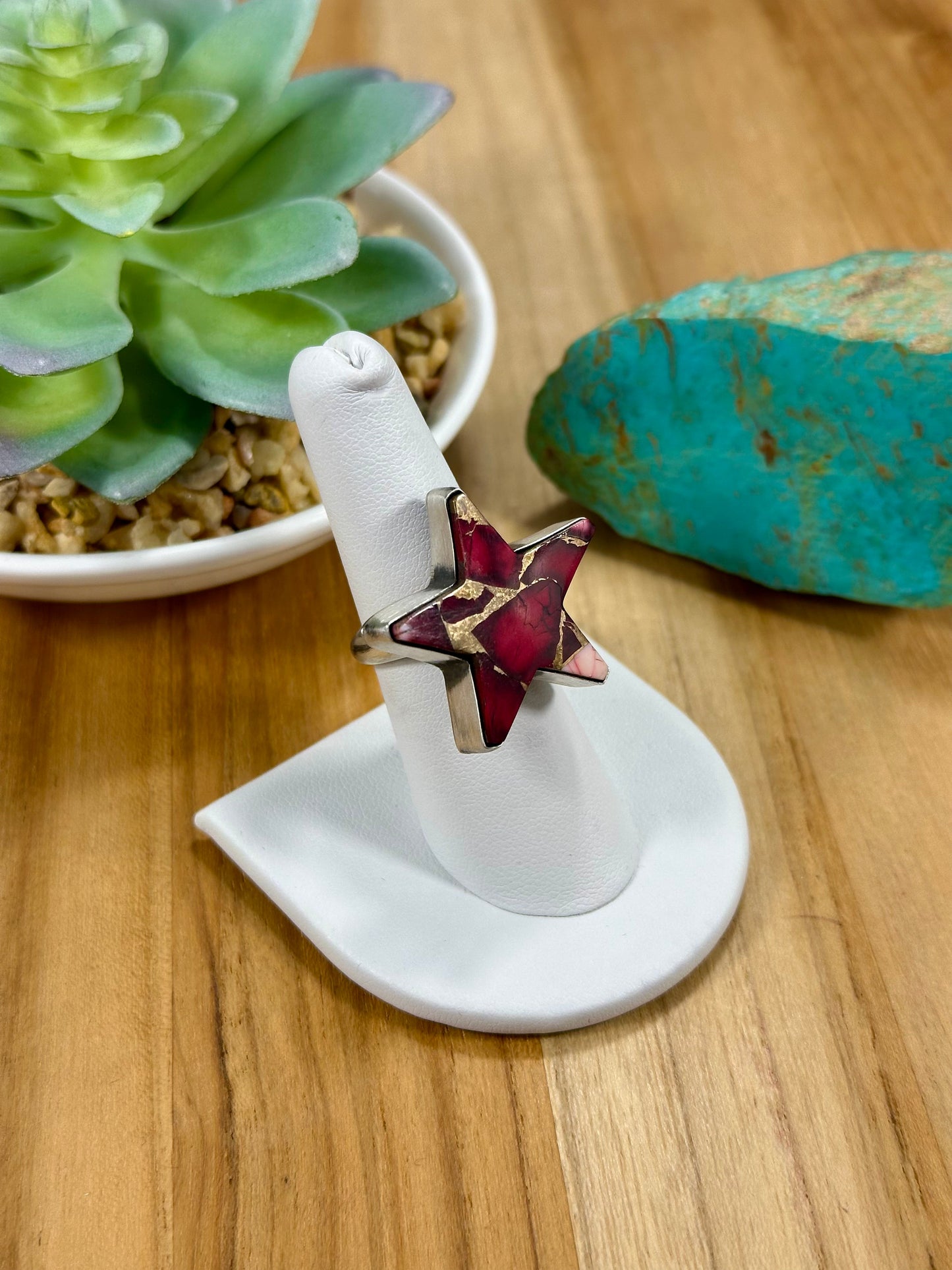Dahlia Rose Star Sterling Silver Ring