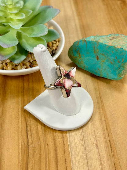 Dahlia Rose Star Sterling Silver Ring
