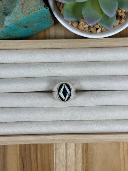 Multi Color Stone Inlay men Ring