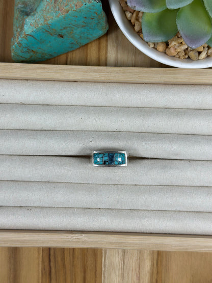 Men's Kingman Turquoise Inlay Ring