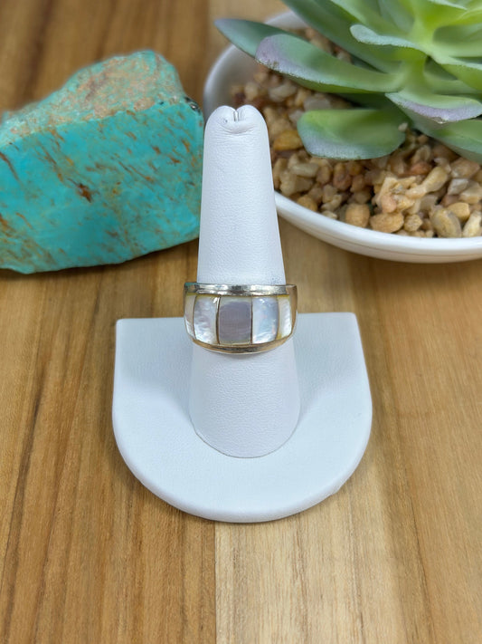 Men's opal Inlay Ring