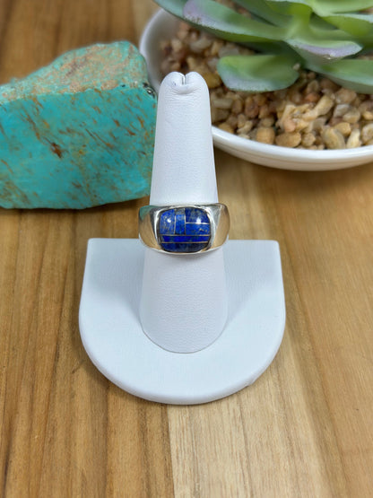 Men's Lapis Inlay Ring