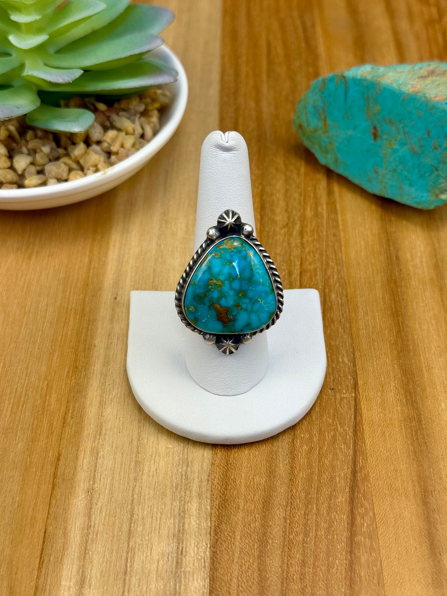 Sonoran Gold Single Stone Sterling Ring