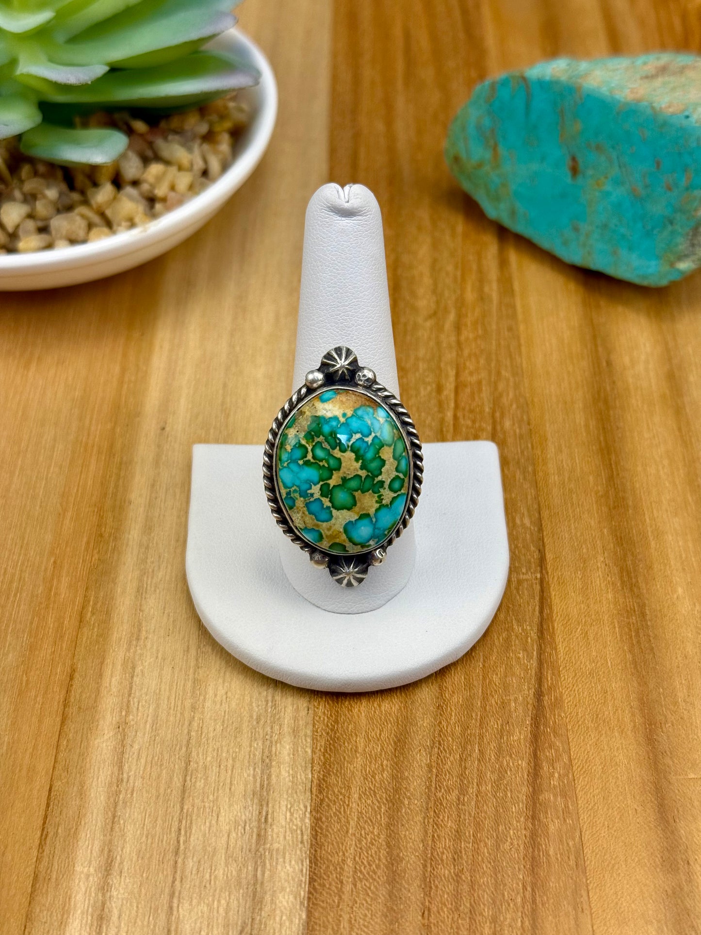 Sonoran Gold Single Stone Sterling Ring