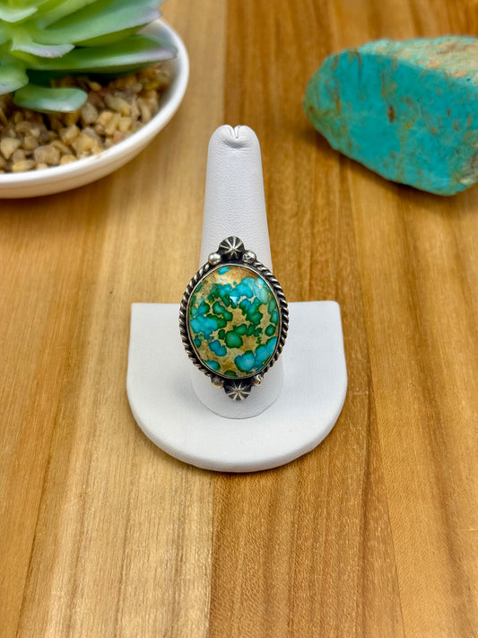 Sonoran Gold Single Stone Sterling Ring