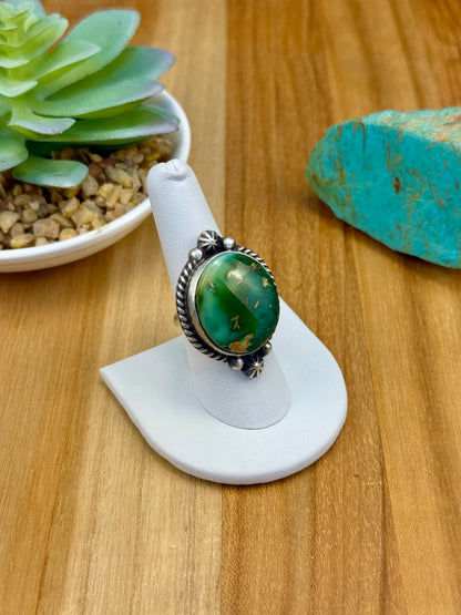 Sonoran Gold Single Stone Sterling Ring
