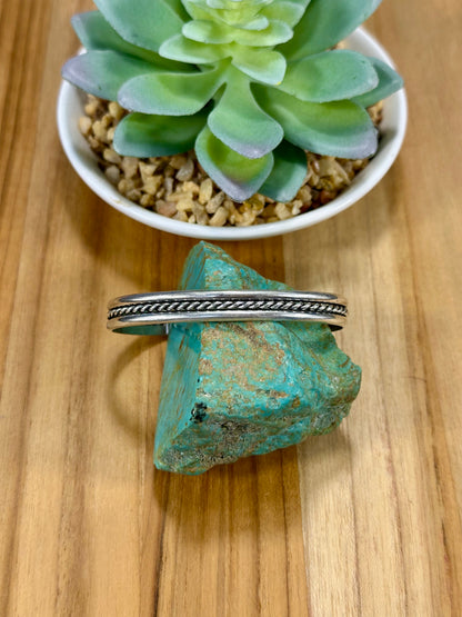 Sterling Silver Row Cuff Bracelet
