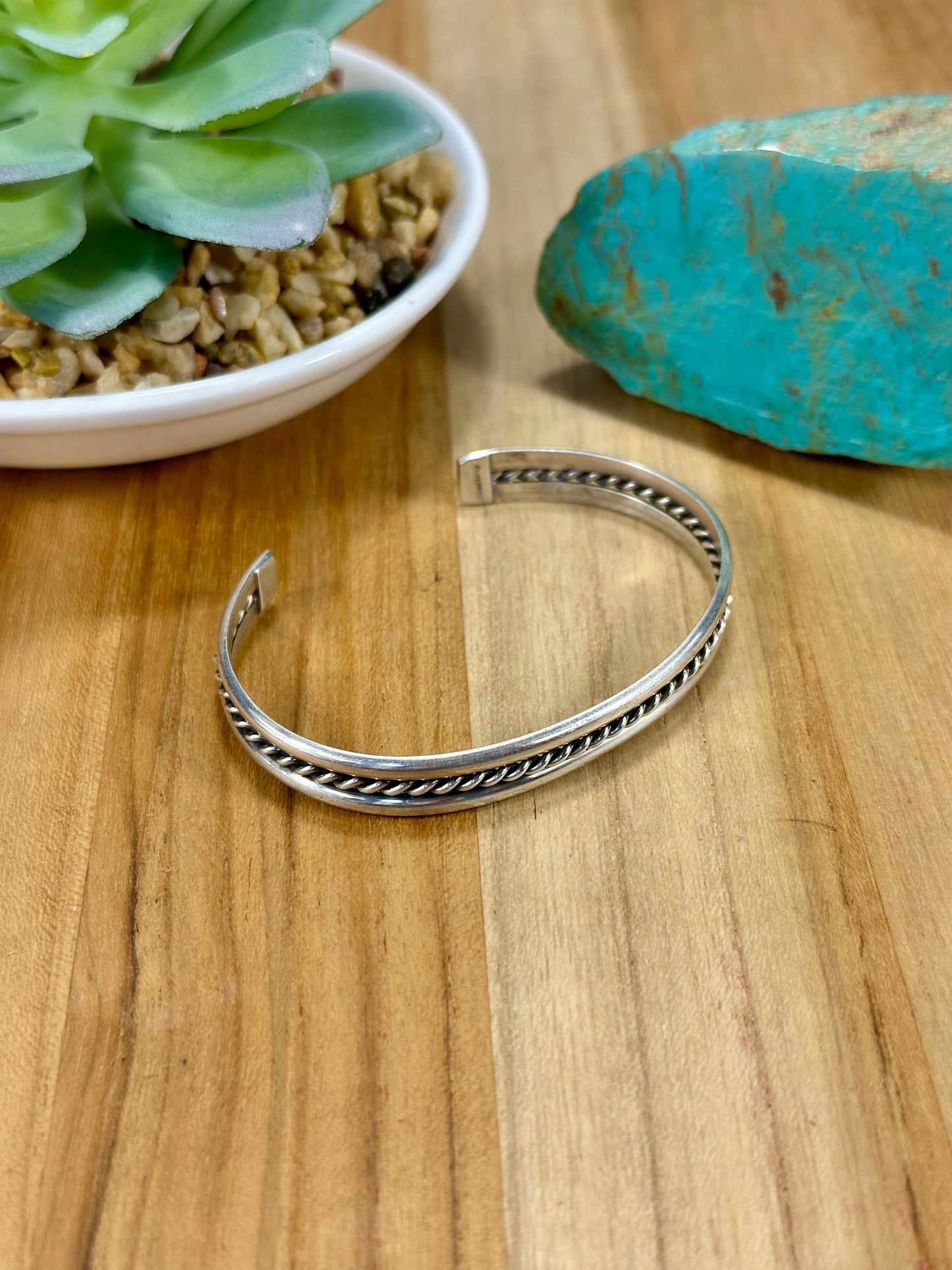 Sterling Silver Row Cuff Bracelet