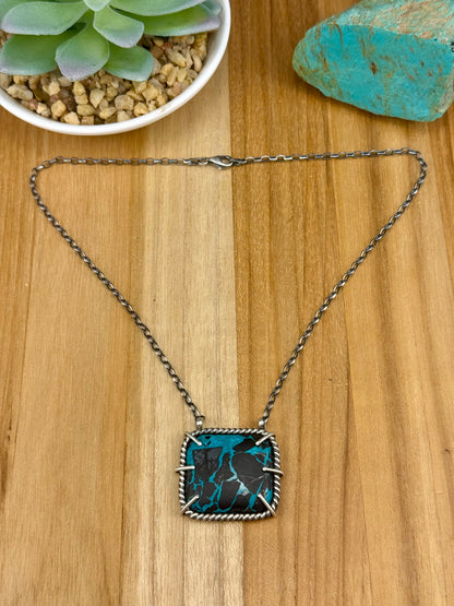 Blackjack Square Waterproof Bar Necklace