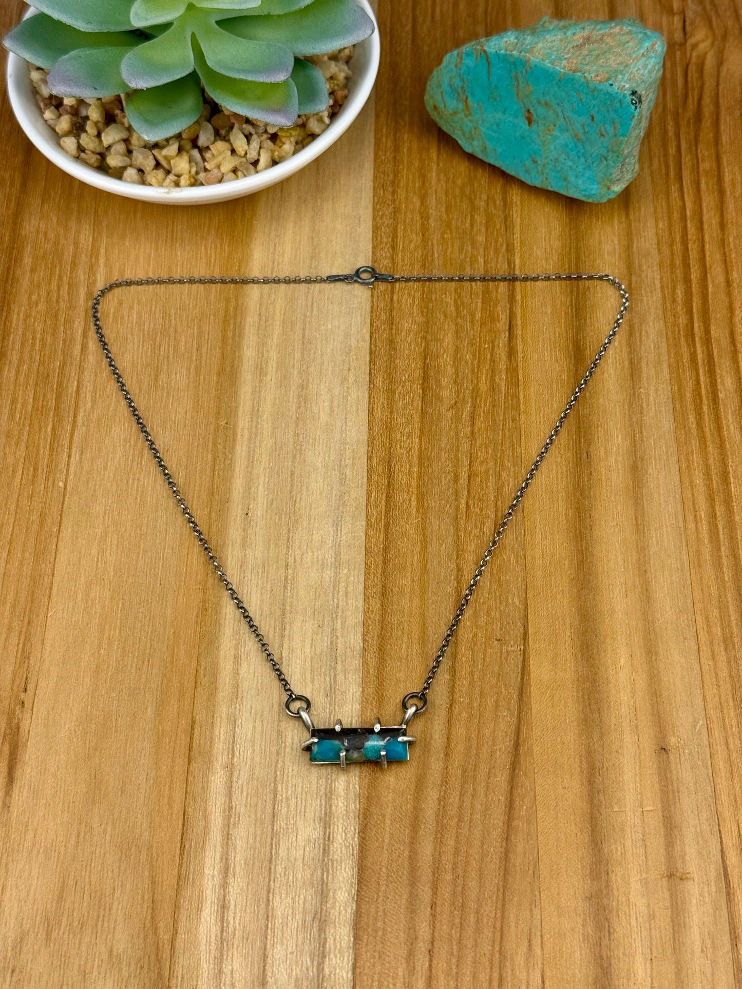 Kingman Turquoise Mini Waterproof Necklace