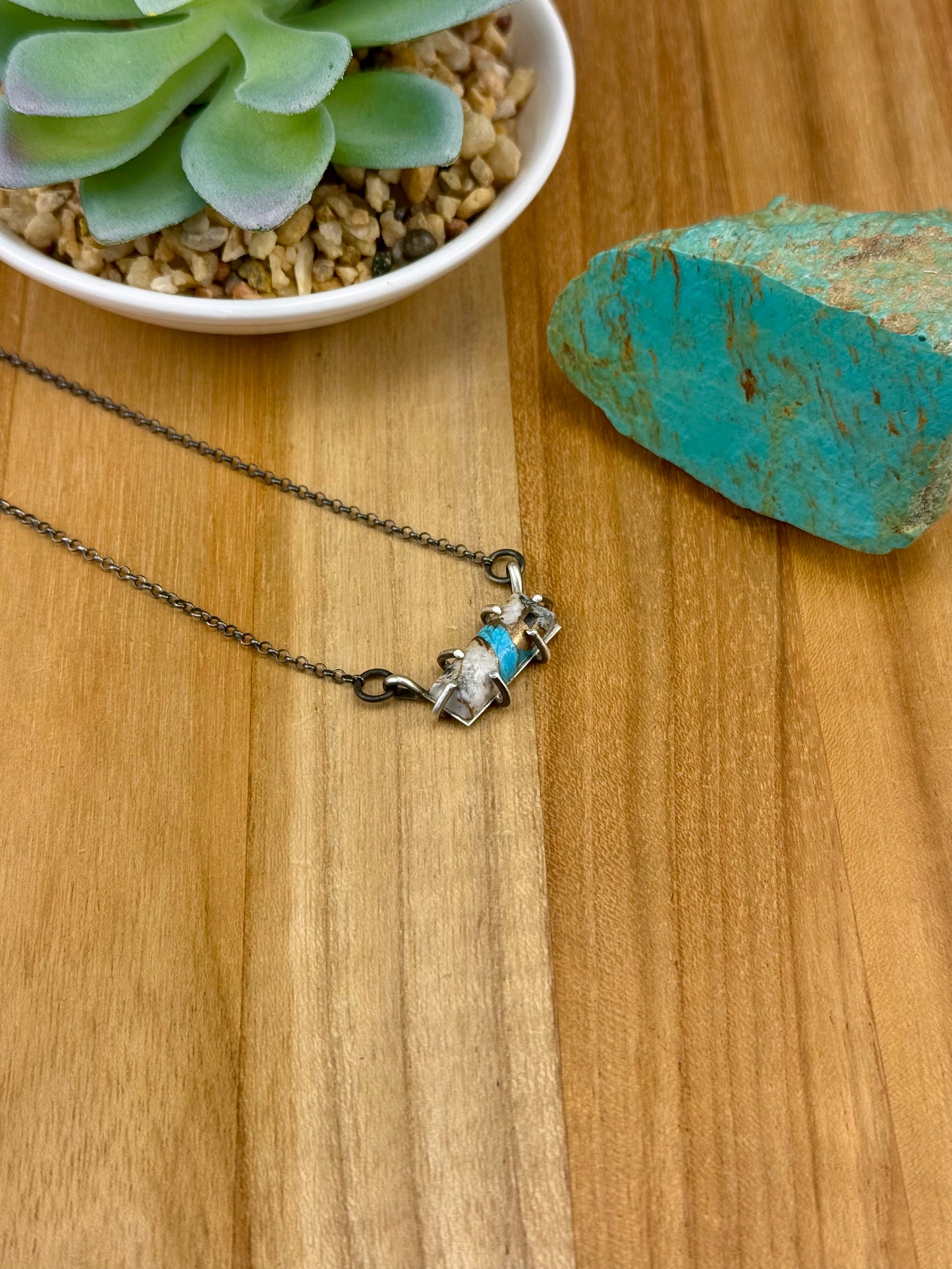 Dahlia Bar Sterling Waterproof Necklace
