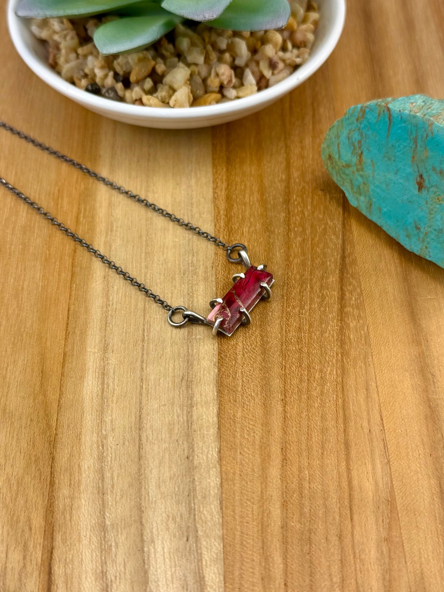 Dahlia Rose Sterling Waterproof Necklace