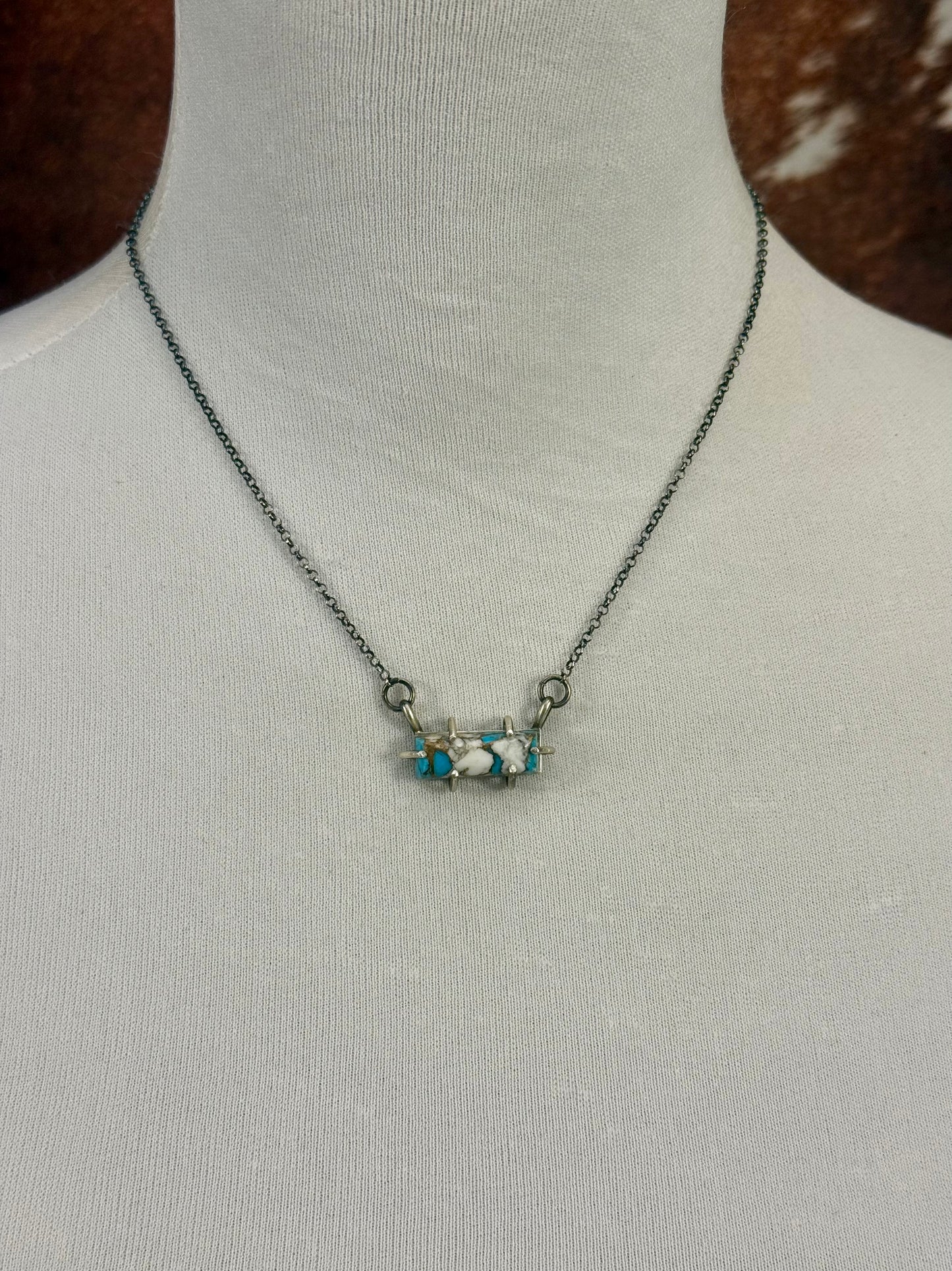 Dahlia Bar Sterling Waterproof Necklace