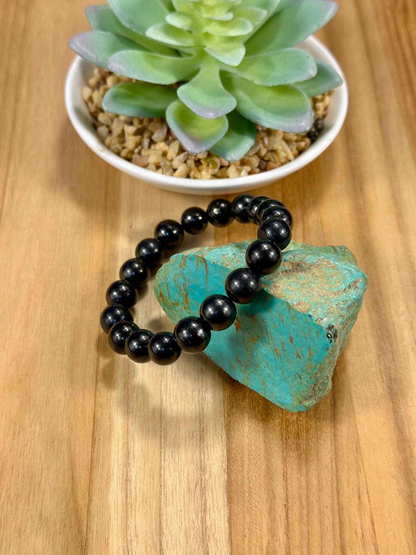 Hematite Pearl Stretch Bracelet