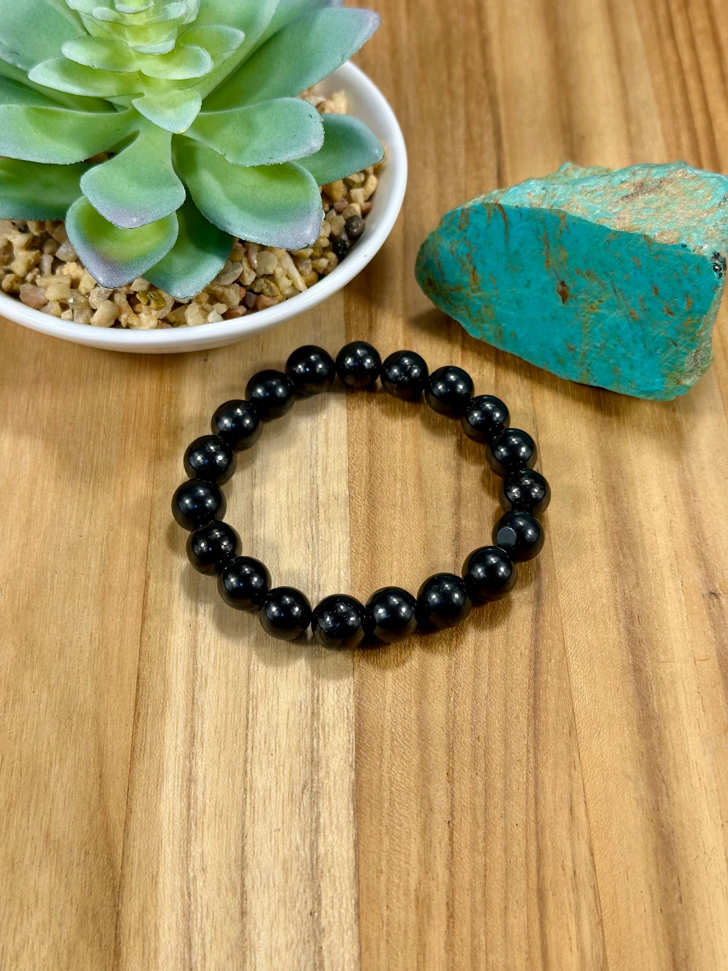 Hematite Pearl Stretch Bracelet