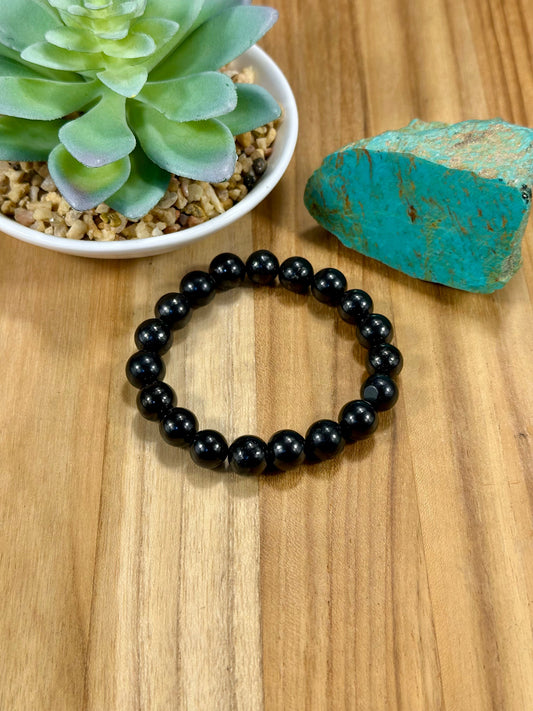 Hematite Pearl Stretch Bracelet