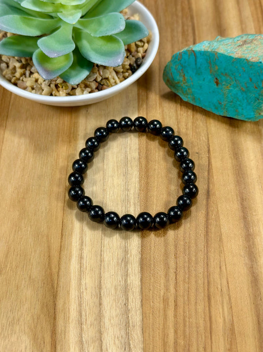 Hematite Pearl Stretch Bracelet