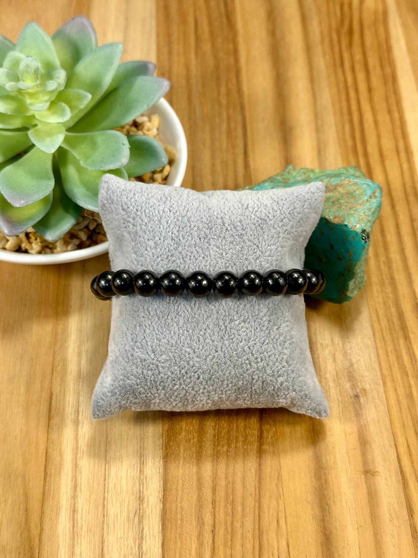 Hematite Pearl Stretch Bracelet