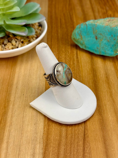 Royston Ribbon Oval Sterling Silver Ring
