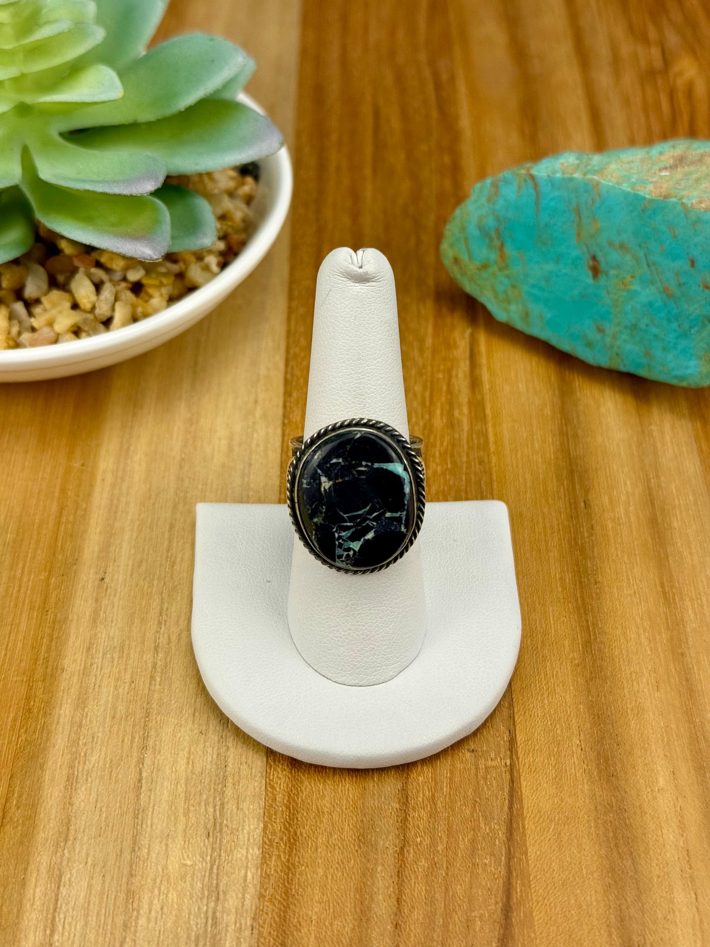 Blackjack Turquoise Single Stone Ring